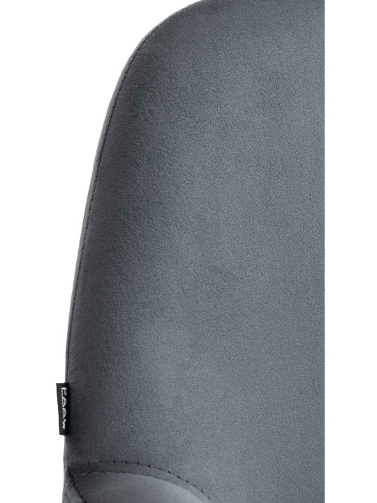 Set 2 scaune de bar Braga Gold Velvet, gri închis