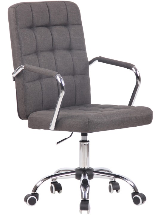 Scaun de birou Tesatura Terni, gri închis