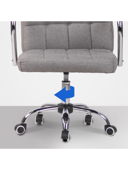 Scaun de birou Tesatura Terni, gri