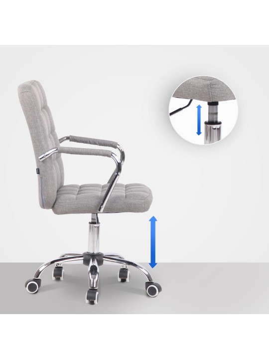 Scaun de birou Tesatura Terni, gri