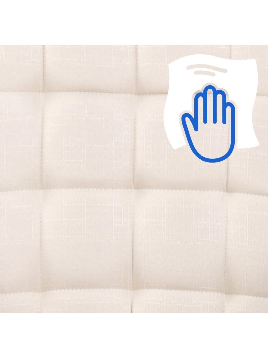 Scaun de birou Tesatura Terni, crem