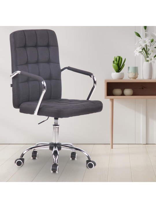 Scaun de birou Tesatura Terni, negru