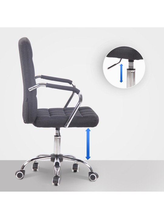 Scaun de birou Tesatura Terni, negru