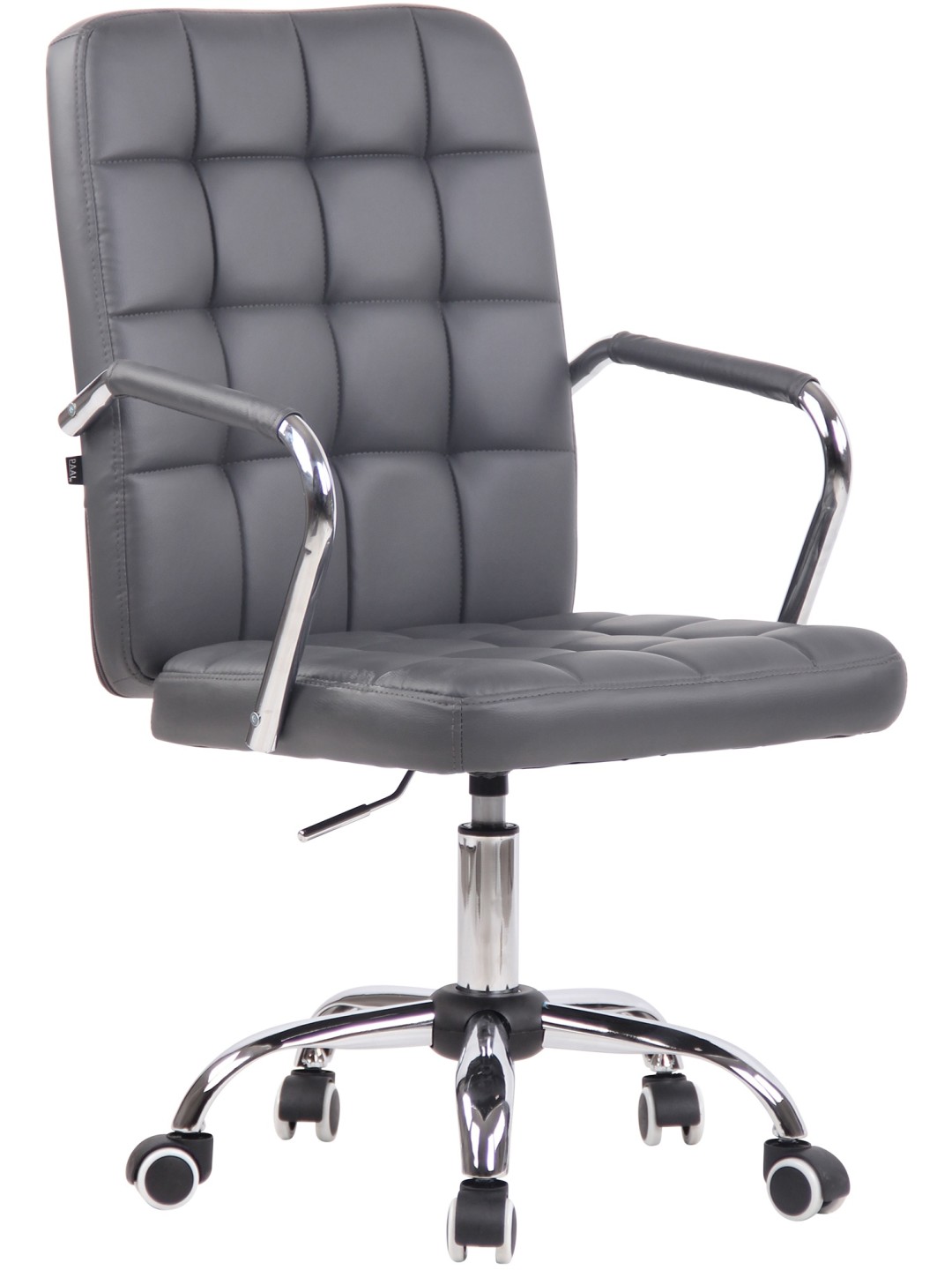 Scaun de birou Terni imitatie piele, gri