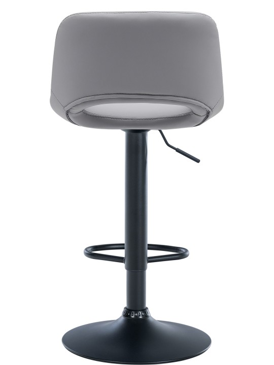 Set 2 taburete de bar Camden imitatie piele, gri