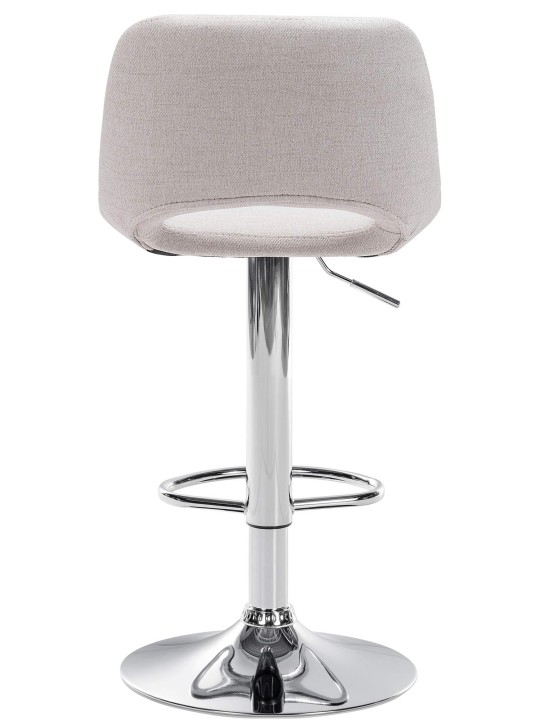 Set 2 scaune de bar Camden stofa crom, crem