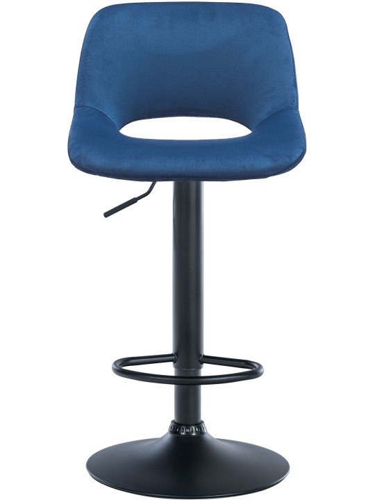 Set 2 scaune de bar Camden catifea, albastru Set 2 scaune de bar Camden catifea, albastru