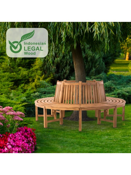 Bancă de copac Novum în jur de 200 cm, tec