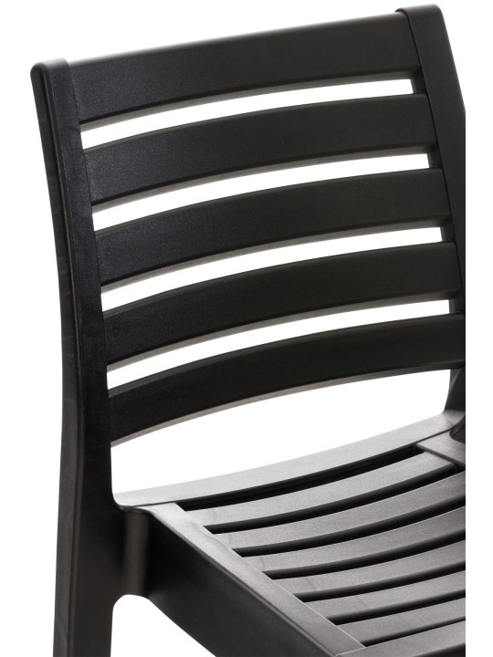 Set 4 scaune de bar Ares, negru