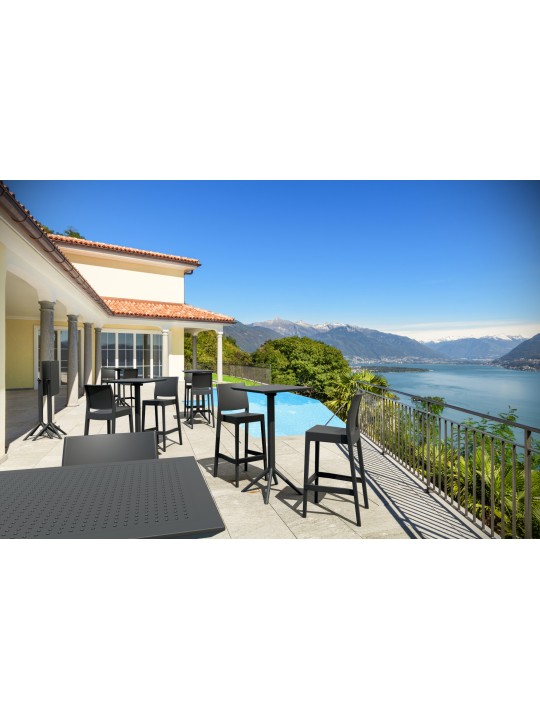 Set 4 scaune de bar Maya, negru