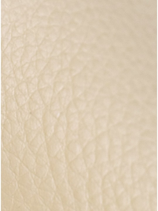 Scaun de sufragerie Foley stejar imitatie piele, crem