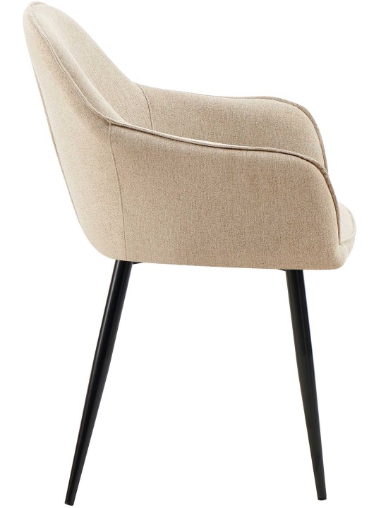 Set 2 scaune de sufragerie stofa Boise, taupe Set 2 scaune de sufragerie stofa Boise, taupe