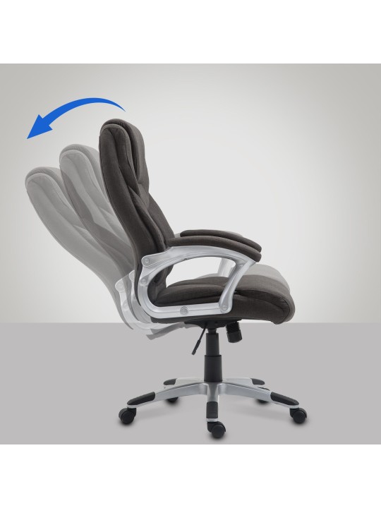 Scaun de birou Texas V2 stofa, gri închis