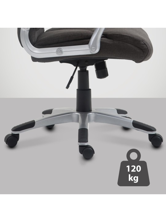 Scaun de birou Texas V2 stofa, gri închis