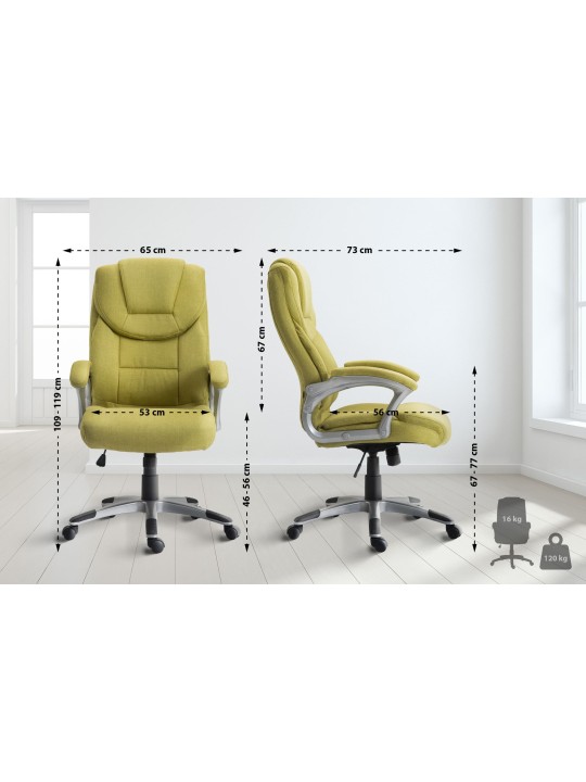 Scaun de birou Texas V2 stofa, verde Scaun de birou Texas V2 stofa, verde