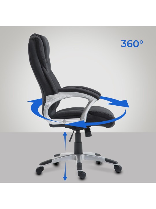 Scaun de birou Texas V2 stofa, negru