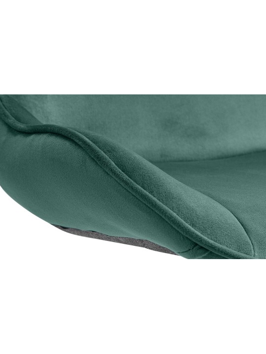 Set 2 taburete de bar Vonore catifea, verde