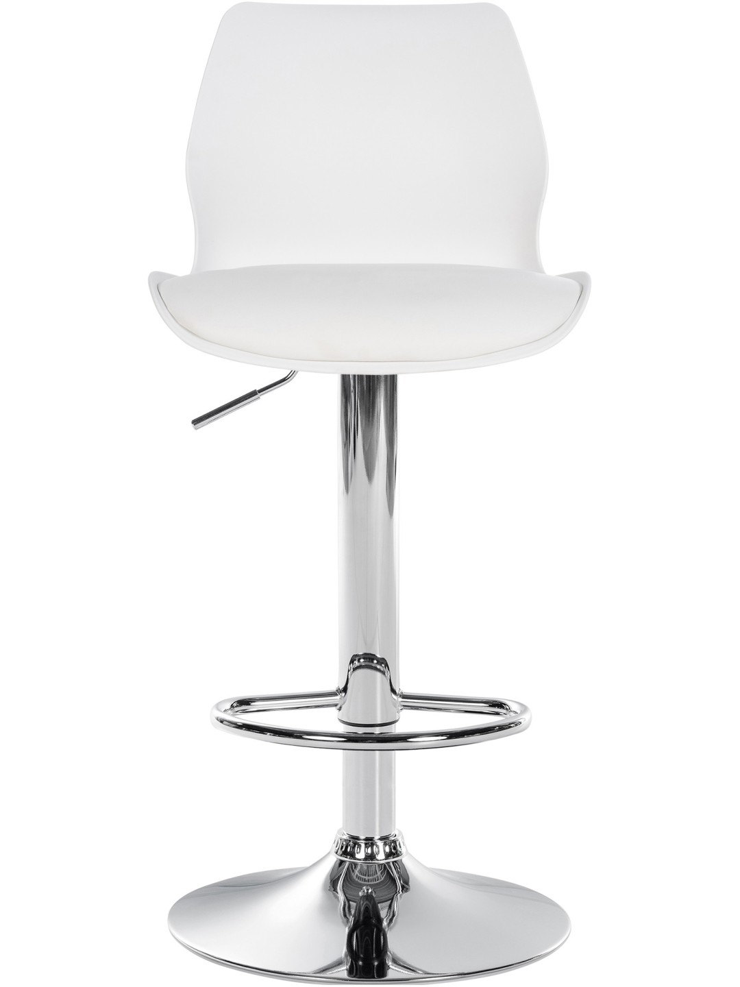 Scaun de bar Gilbert plastic, alb