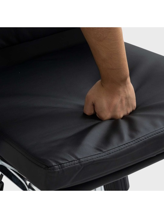 Scaun de birou Cleveland imitatie piele, negru