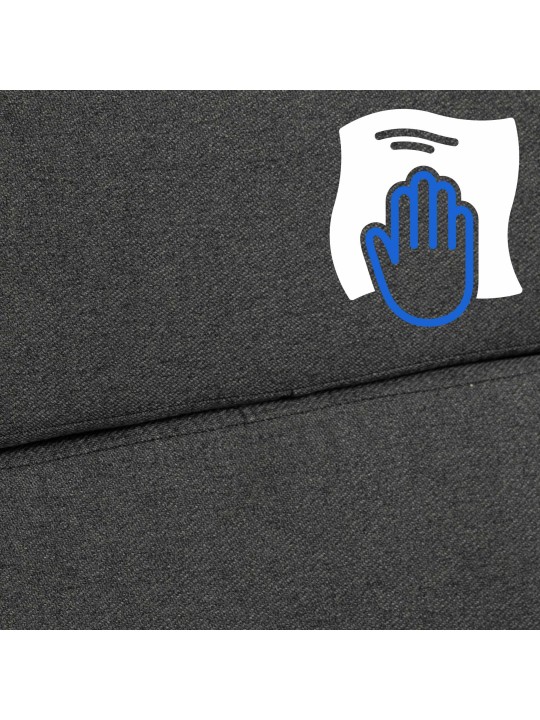 Scaun de birou tesatura Cleveland, gri închis