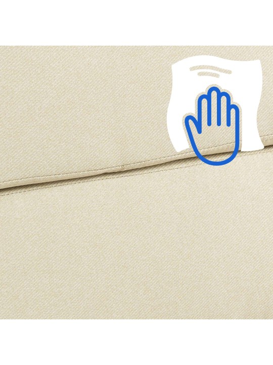 Scaun de birou tesatura Cleveland, crem