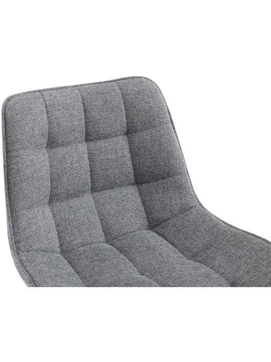 Set 2 scaune de bar stofa Dartford, gri