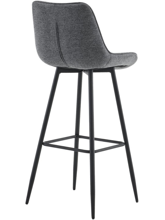 Set 2 scaune de bar stofa Dartford, gri închis