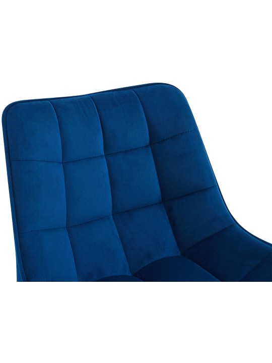 Set 2 scaune de bar Dartford catifea, albastru Set 2 scaune de bar Dartford catifea, albastru