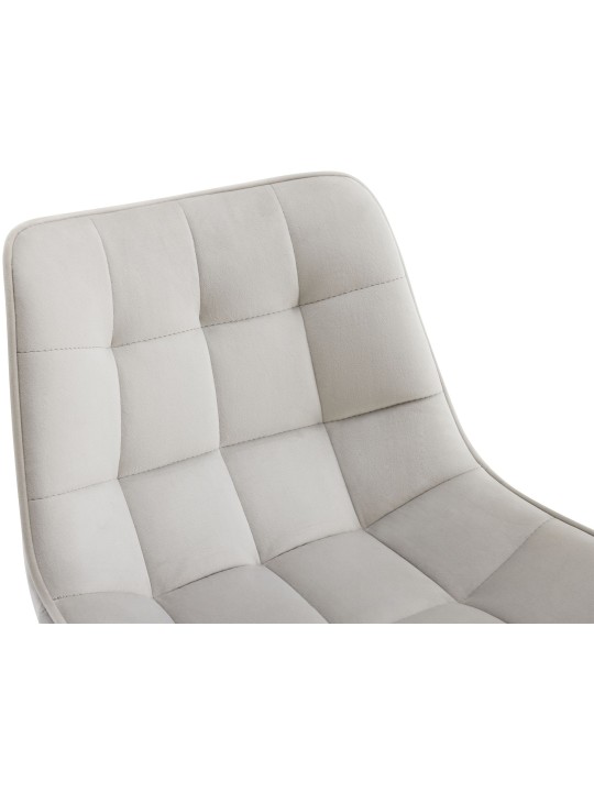 Set 2 scaune de bar Dartford catifea, gri