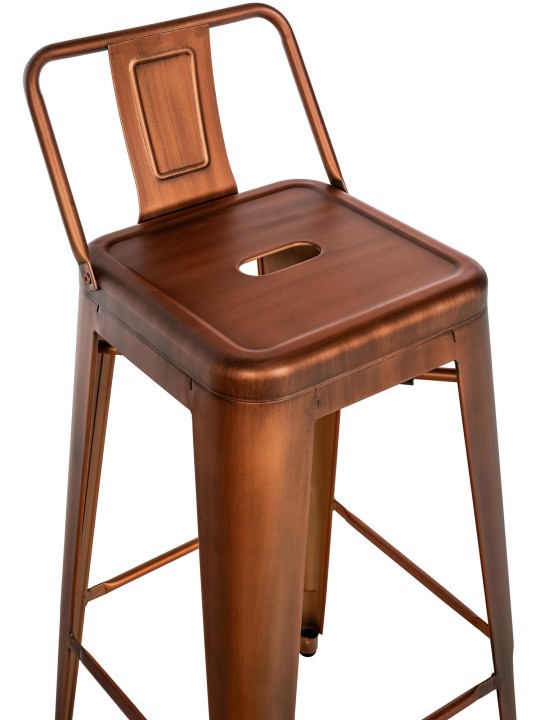 Set 2 scaune de bar Mason, cupru