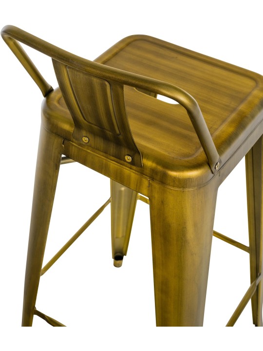 Set 2 scaune de bar Mason, auriu