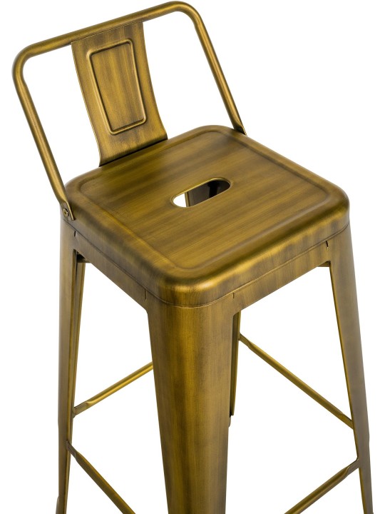 Set 2 scaune de bar Mason, auriu