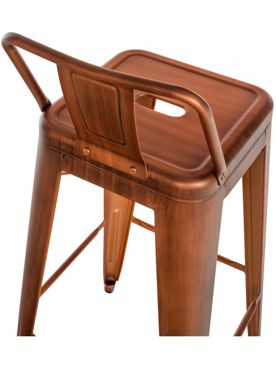 Set 4 scaune de bar Mason, cupru