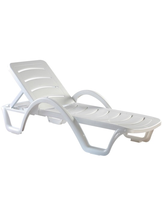 Set de 10 sezlonguri Havana, alb Set de 10 sezlonguri Havana, alb