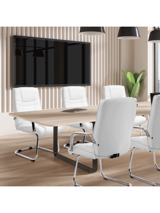 Set 2 scaune Attila, alb