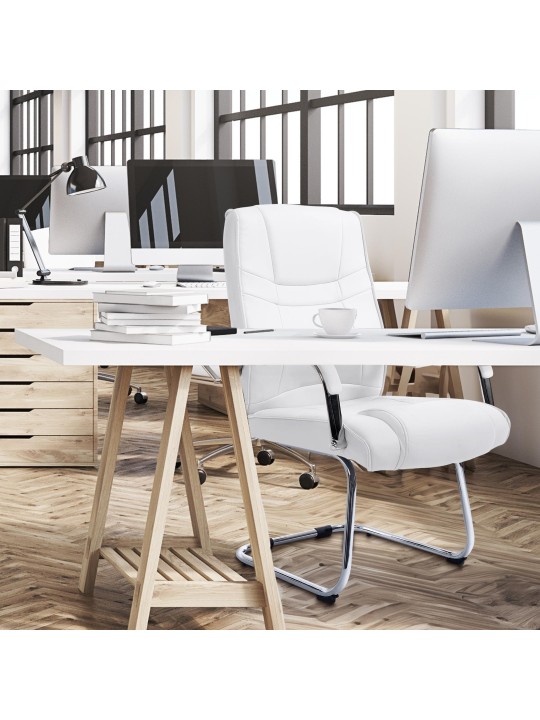 Set 2 scaune Attila, alb