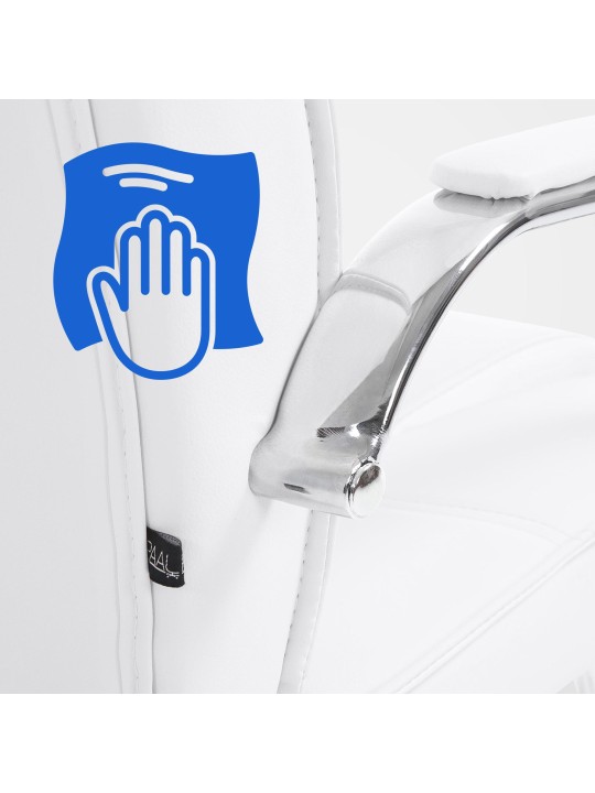 Set 2 scaune Attila, alb