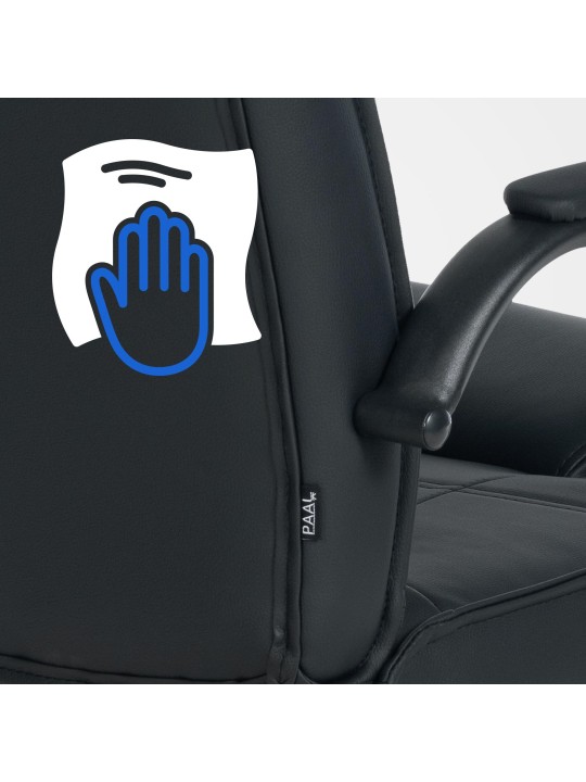 Set 2 scaune Attila, negru/negru