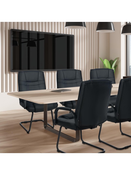 Set 2 scaune Attila, negru/negru