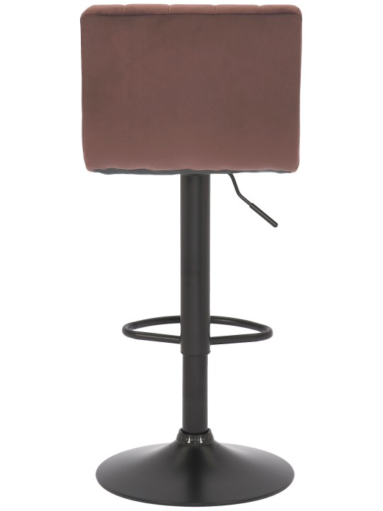 Scaun de bar Jamie catifea, maro