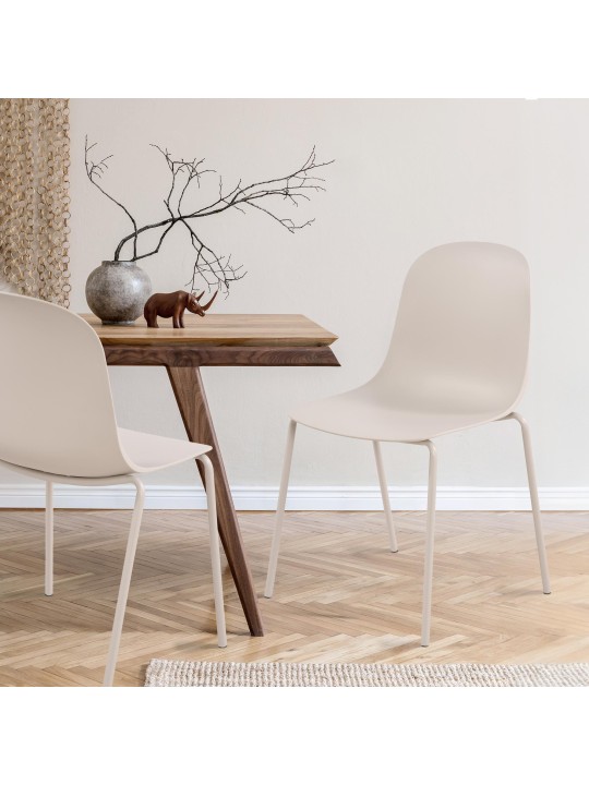 Scaun Hardin, gri deschis