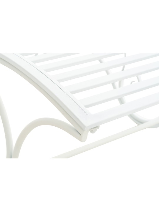 Sezlong de gradina Amiens, alb