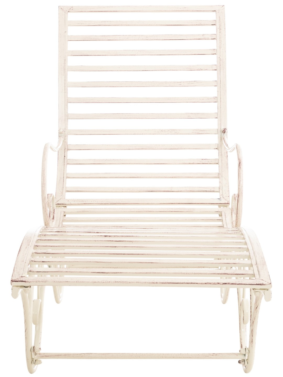 Sezlong de gradina Amiens, crem antic