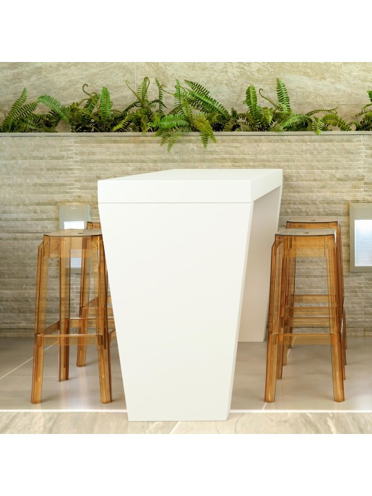 Scaun de bar Fox, transparent, chihlimbar