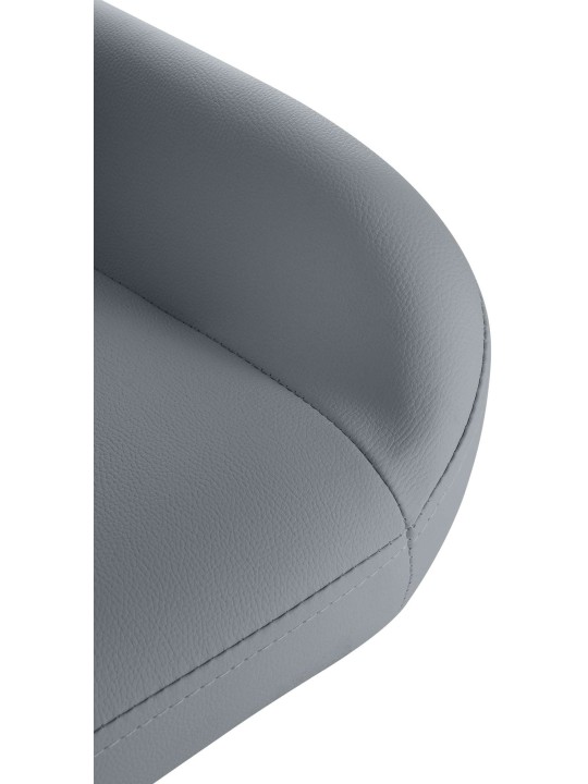 Scaun de bar Braga Gold imitatie piele, gri