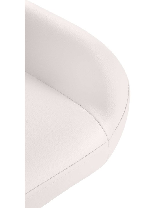 Set 2 taburete de bar Braga Gold Faux Leather, alb Set 2 taburete de bar Braga Gold Faux Leather, alb