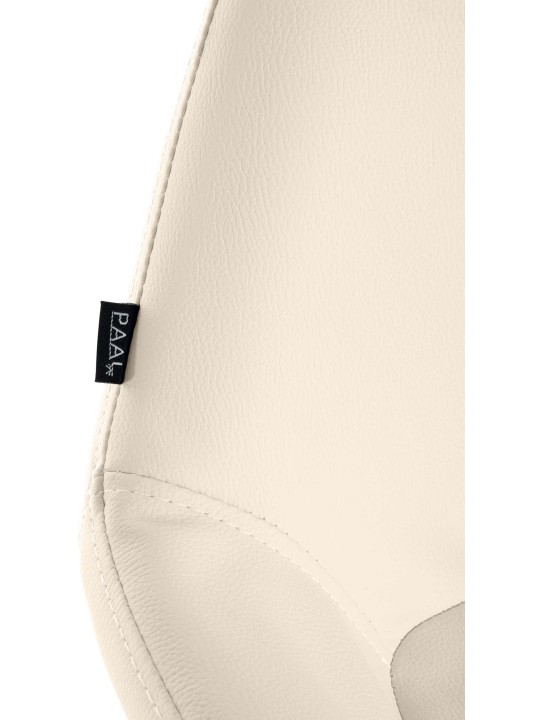 Set 2 taburete de bar Braga Gold Faux Leather, crem