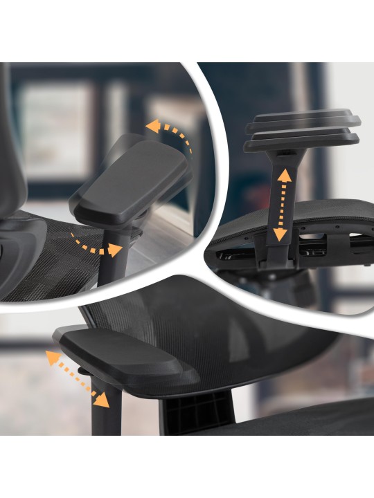 Scaun de birou Deshler, negru Scaun de birou Deshler, negru