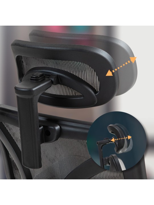 Scaun de birou Deshler, gri Scaun de birou Deshler, gri