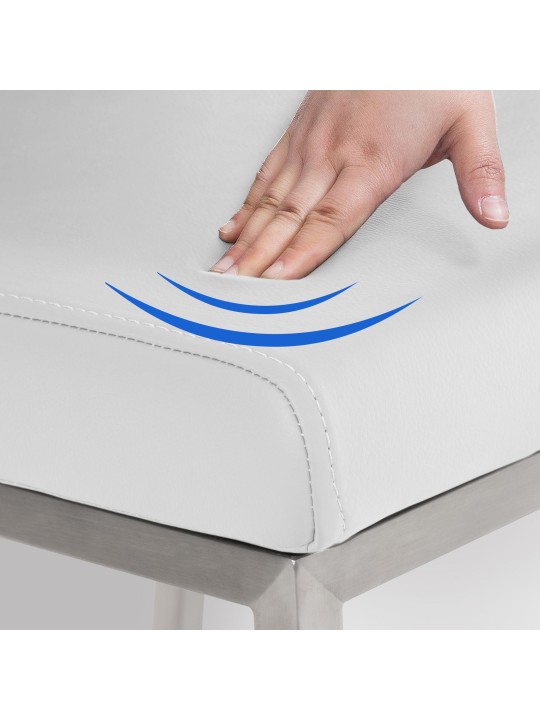 Scaun de sufragerie Colmar, alb